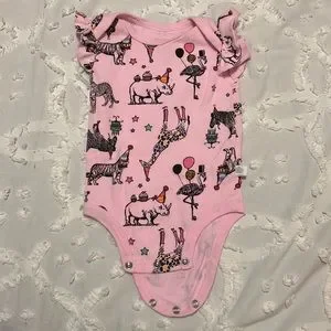 Rosie Pope fun print onesie set of NWOT - Main Image